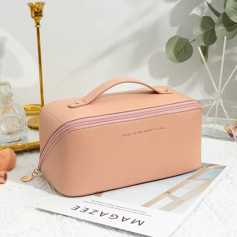 Travel Makeup Bag Organiser, Open Flat