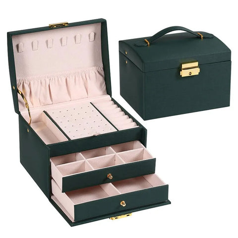 Large Jewelry Box Organizer with Lock