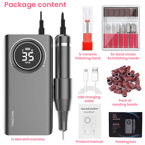 Rechargeable Electric Nail File Machine