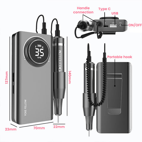 Rechargeable Electric Nail File Machine
