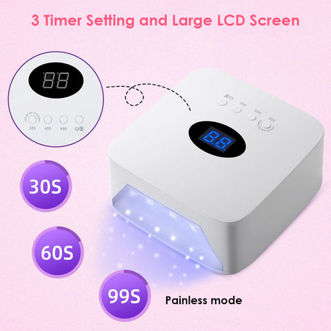 Professional Rechargeable Smart UV LED Nail Lamp