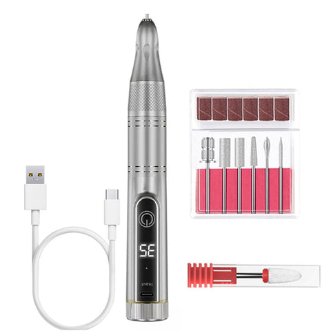 Cordless Electric Nail Drill Machine with LED Display