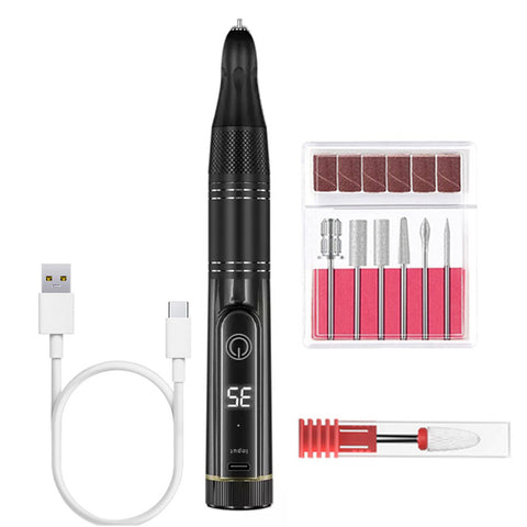 Cordless Electric Nail Drill Machine with LED Display