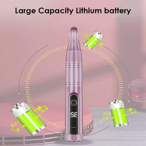 Cordless Electric Nail Drill Machine with LED Display
