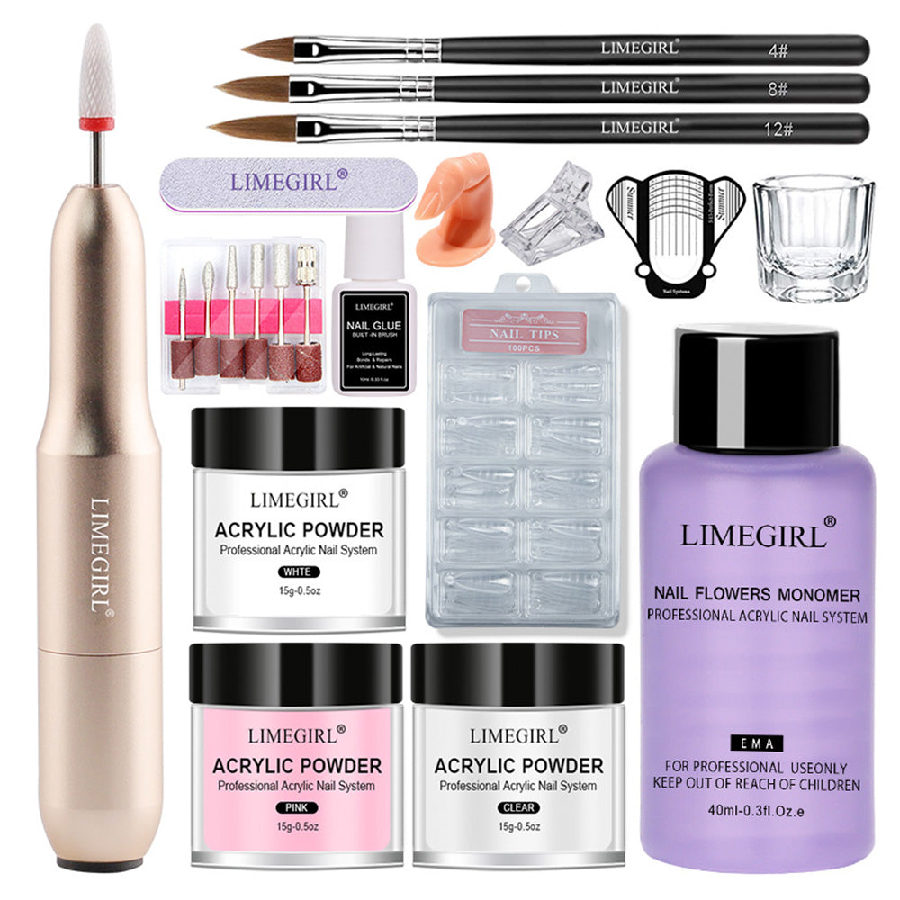 Professional Acrylic Nail Powder Kit