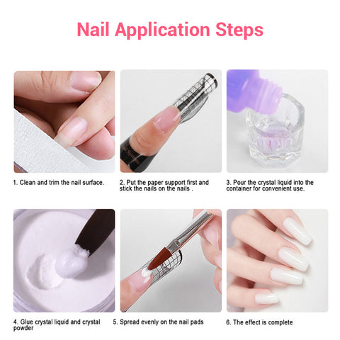 Professional Acrylic Nail Powder Kit