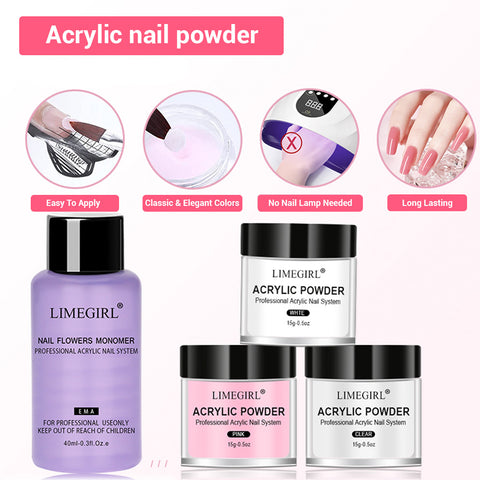 Professional Acrylic Nail Powder Kit