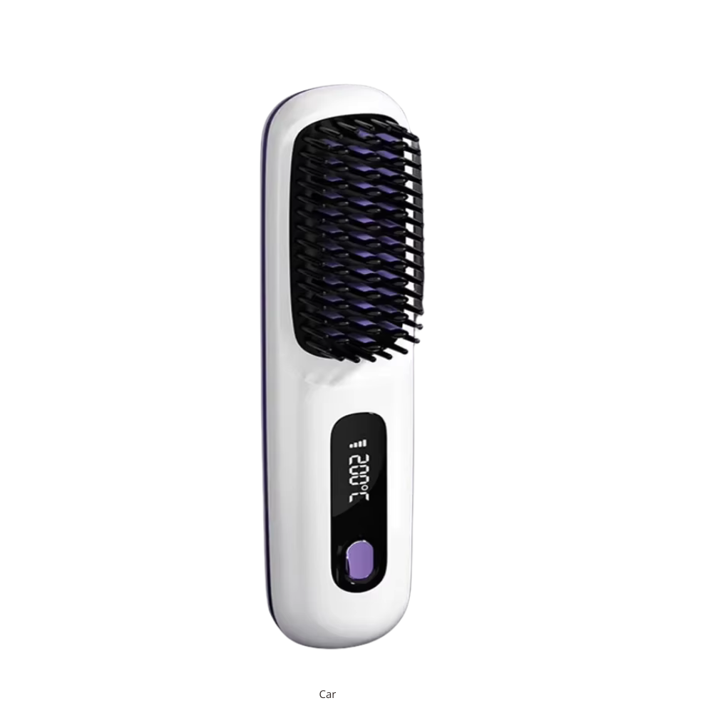 Travel Hair Straightener Brush Cordless, Frizz-Free