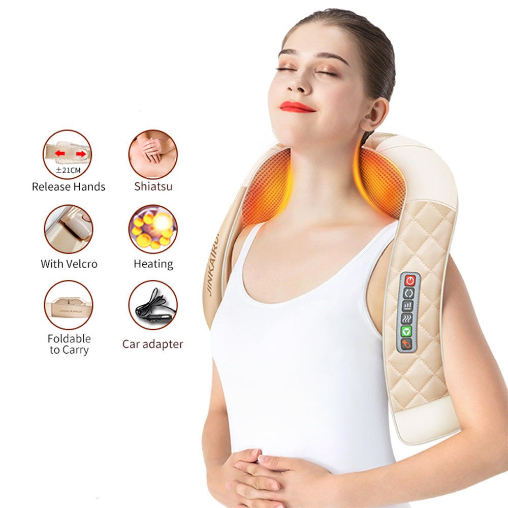 U Shape Electrical Shiatsu Body Shoulder Neck Massager Back